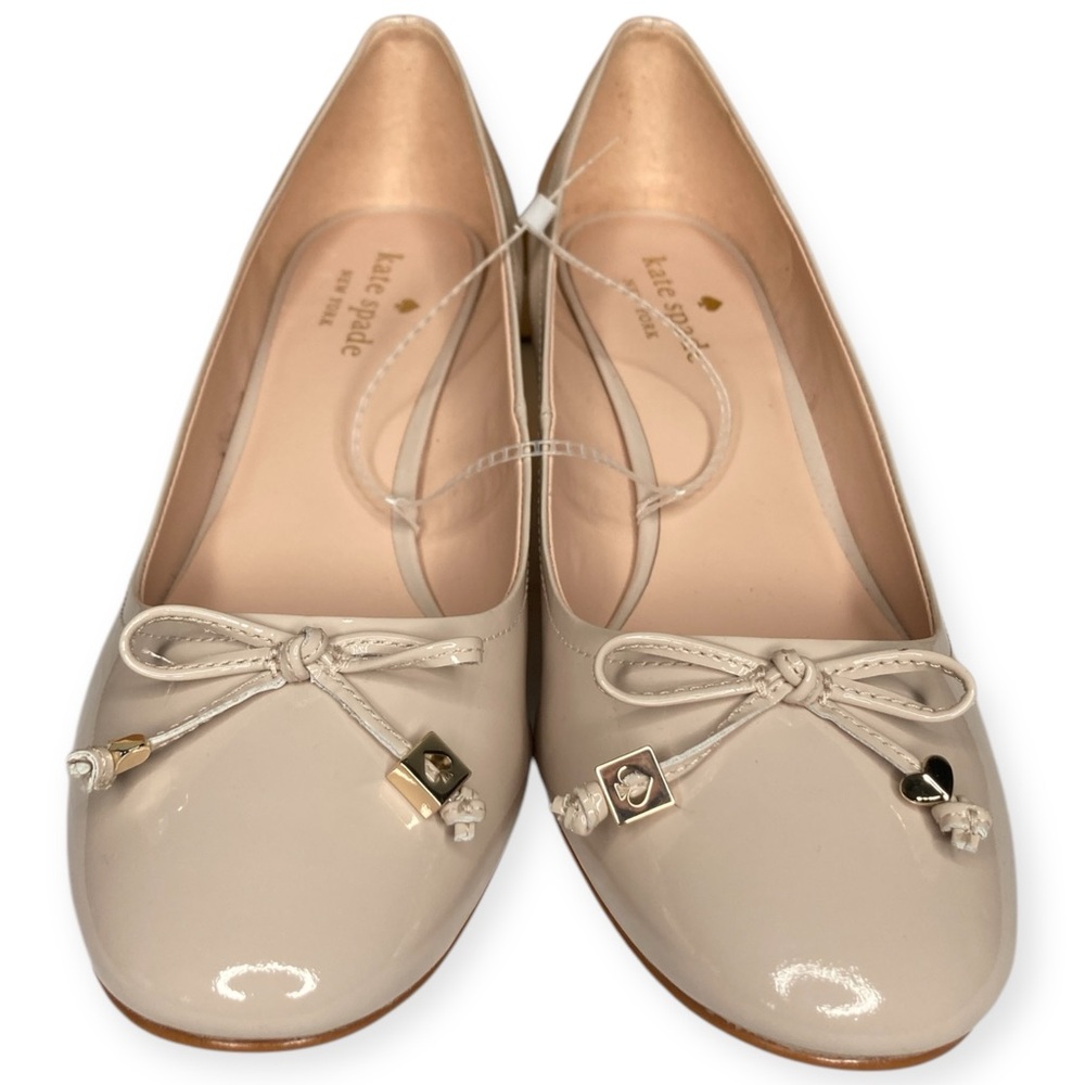 Kate Spade New York 10 Bev Bette Bow Tusk Patent Leather Block Heels - Picture 8 of 16